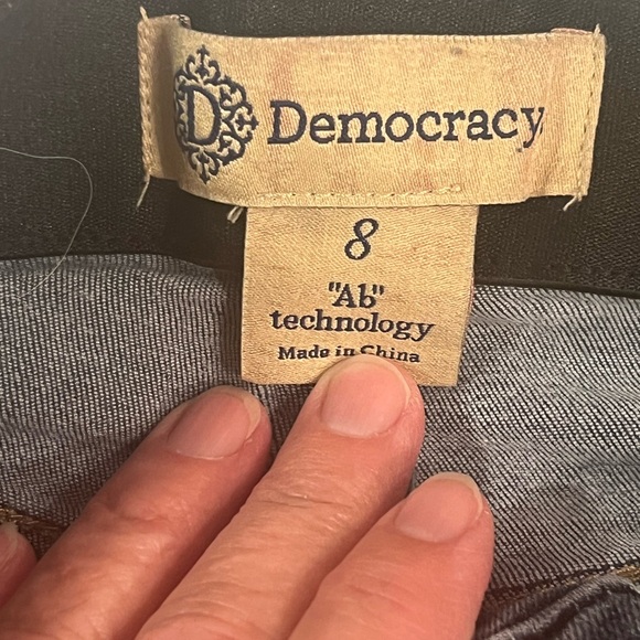 Democracy Dark Blue Boot Cut Jeans size 8 - Picture 4 of 12